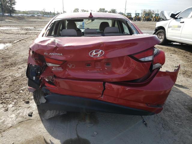 KMHDH4AE6FU442788 - 2015 HYUNDAI ELANTRA SE RED photo 6