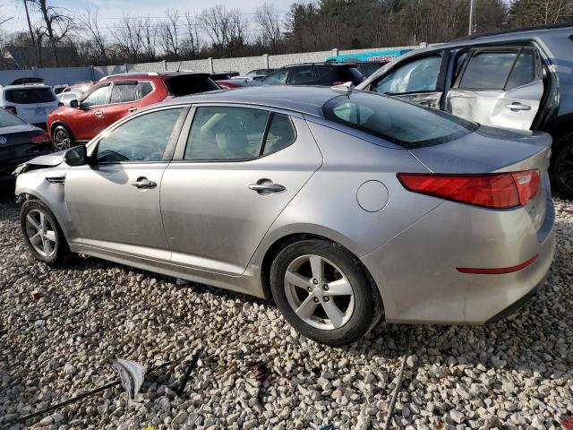 5XXGM4A74EG339145 - 2014 KIA OPTIMA LX SILVER photo 2