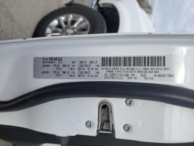 1C6RR7LT7JS111685 - 2018 RAM 1500 SLT WHITE photo 12