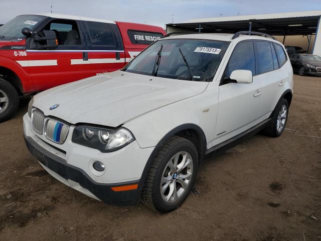 WBXPC93449WJ28585 - 2009 BMW X3 XDRIVE30I WHITE photo 1