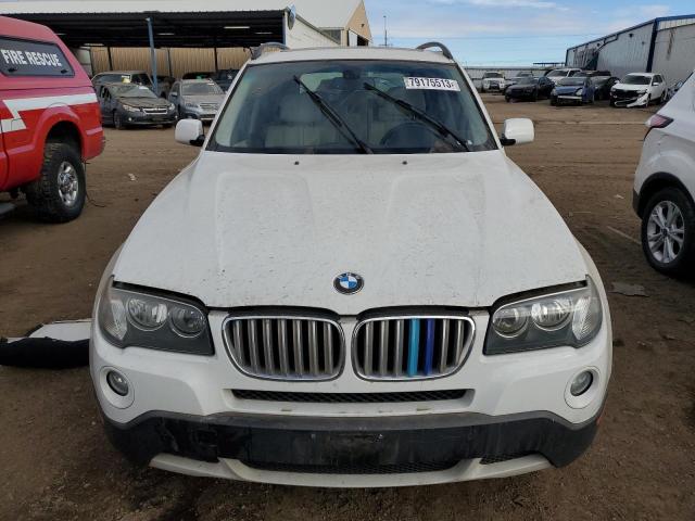 WBXPC93449WJ28585 - 2009 BMW X3 XDRIVE30I WHITE photo 5