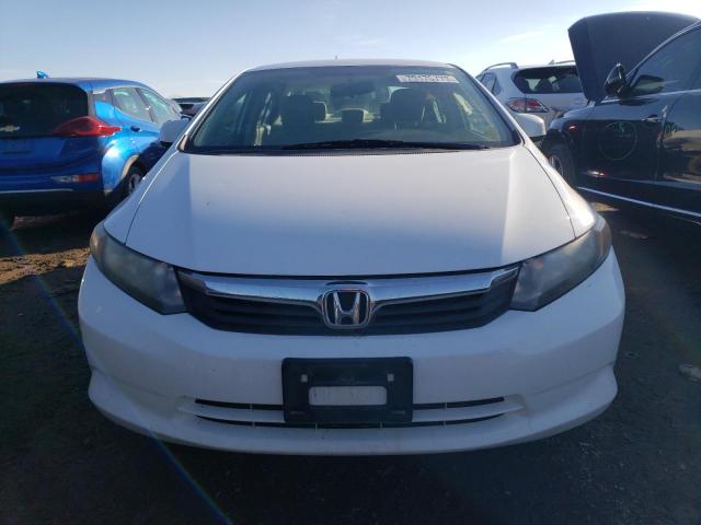 19XFB2F5XCE108687 - 2012 HONDA CIVIC LX WHITE photo 5