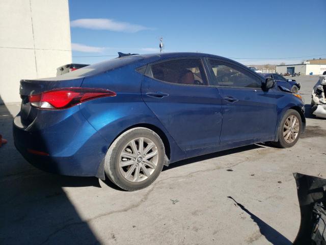 5NPDH4AE4GH661488 - 2016 HYUNDAI ELANTRA SE BLUE photo 3