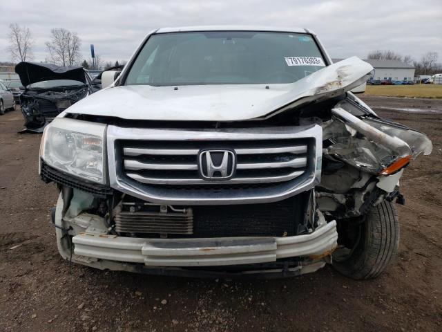 5FNYF4H46DB081254 - 2013 HONDA PILOT EX WHITE photo 5