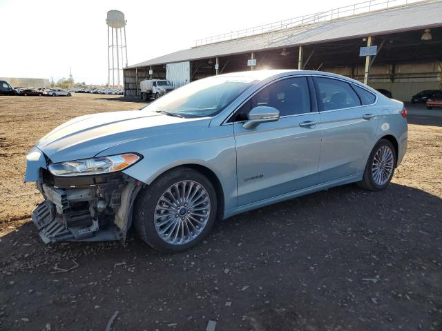 3FA6P0RU3DR371385 - 2013 FORD FUSION TITANIUM HEV BLUE photo 1