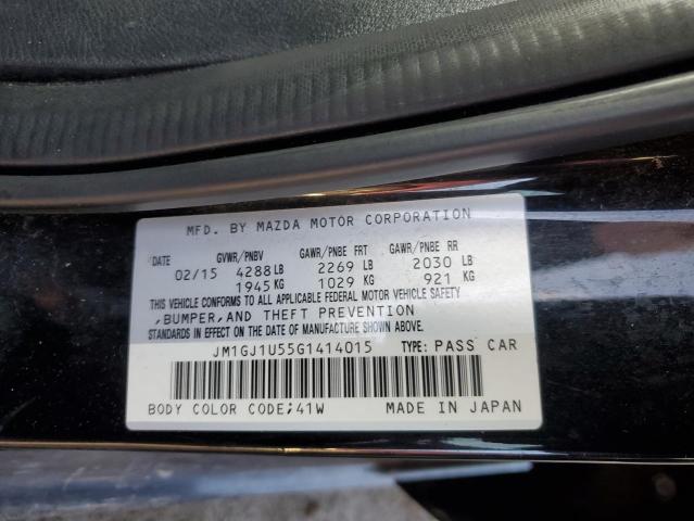 JM1GJ1U55G1414015 - 2016 MAZDA 6 SPORT BLACK photo 12