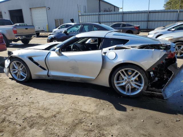 1G1YD2D73K5107276 - 2019 CHEVROLET CORVETTE STINGRAY 2LT SILVER photo 2