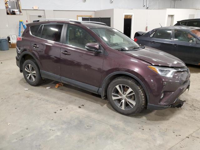 2T3RFREVXHW673027 - 2017 TOYOTA RAV4 XLE PURPLE photo 4