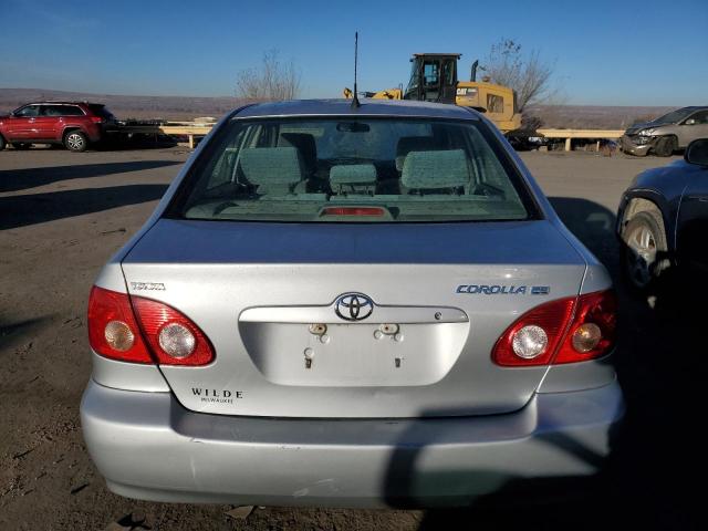 JTDBR32E870113908 - 2007 TOYOTA COROLLA CE SILVER photo 6