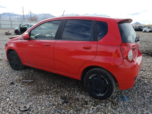 KL1TD66E99B650235 - 2009 CHEVROLET AVEO LS RED photo 2