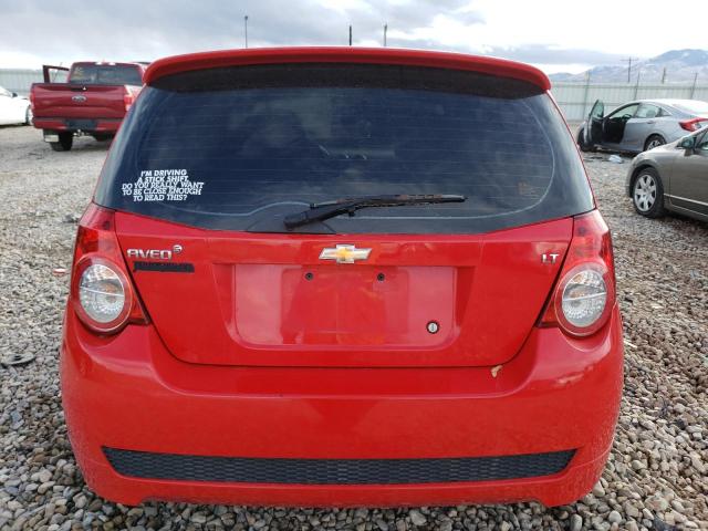 KL1TD66E99B650235 - 2009 CHEVROLET AVEO LS RED photo 6