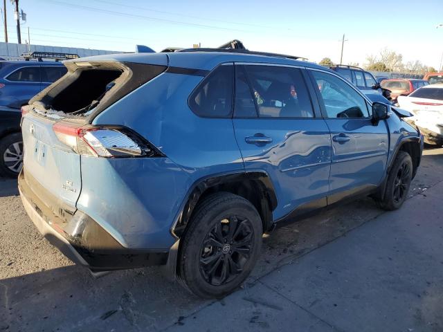 4T3T6RFV5NU094057 - 2022 TOYOTA RAV4 SE BLUE photo 3