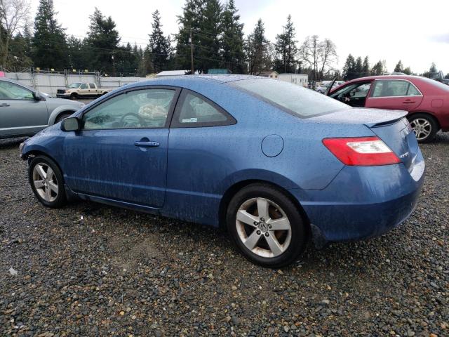 2HGFG12848H517681 - 2008 HONDA CIVIC EX BLUE photo 2