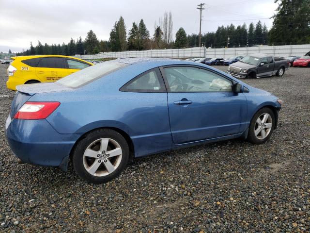 2HGFG12848H517681 - 2008 HONDA CIVIC EX BLUE photo 3