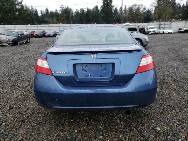 2HGFG12848H517681 - 2008 HONDA CIVIC EX BLUE photo 6