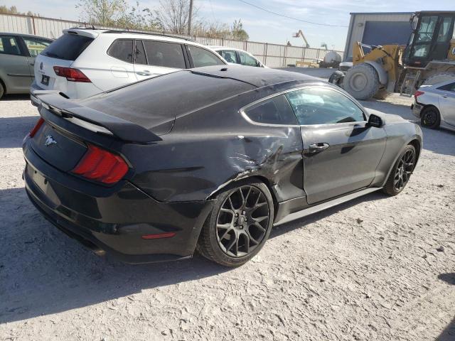 1FA6P8TH1J5176717 - 2018 FORD MUSTANG BLACK photo 3