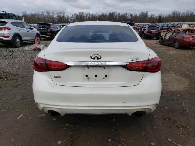 JN1EV7AR6JM430836 - 2018 INFINITI Q50 LUXE WHITE photo 6