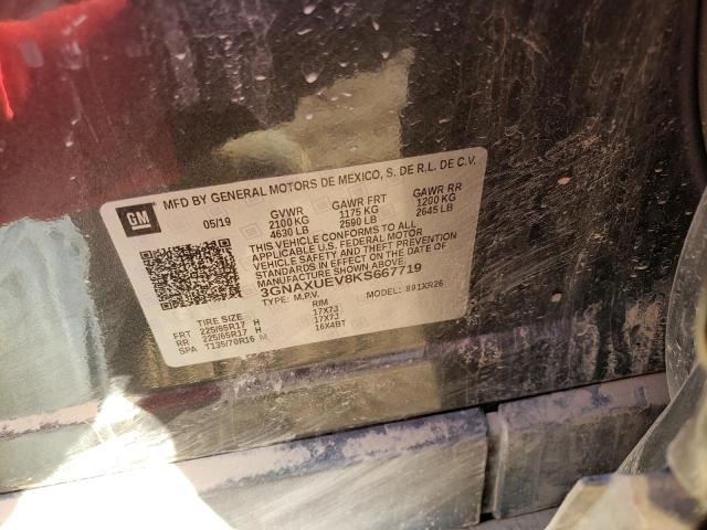 3GNAXUEV8KS667719 - 2019 CHEVROLET EQUINOX LT GRAY photo 12