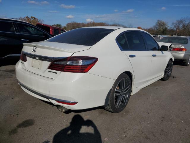 1HGCR2F51GA026128 - 2016 HONDA ACCORD SPORT Белый фото 3