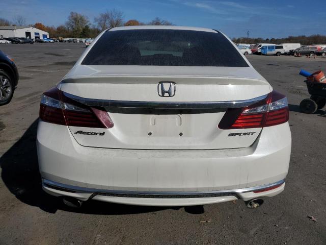 1HGCR2F51GA026128 - 2016 HONDA ACCORD SPORT Белый фото 6