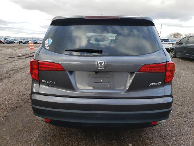 5FNYF6H58HB091097 - 2017 HONDA PILOT EXL GRAY photo 6