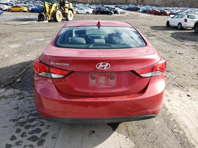 KMHDH4AE9GU518246 - 2016 HYUNDAI ELANTRA SE RED photo 6