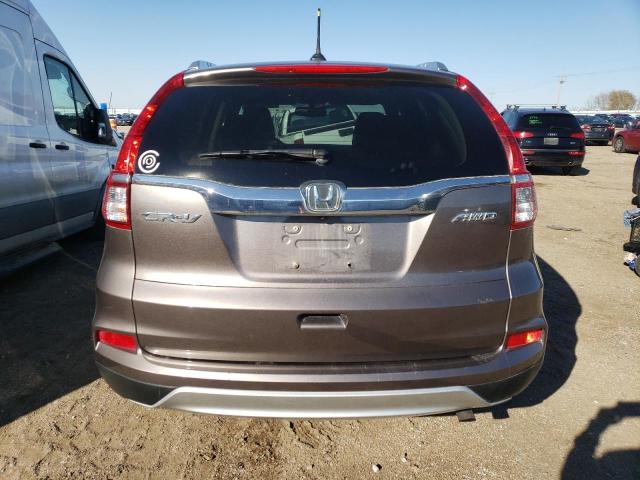 5J6RM4H72FL115303 - 2015 HONDA CR-V EXL BROWN photo 6