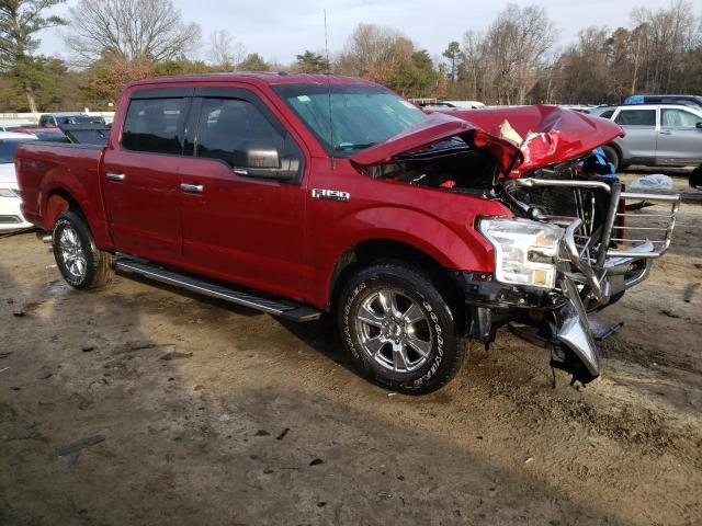 1FTEW1EFXFFB48685 - 2015 FORD F150 SUPERCREW RED photo 4
