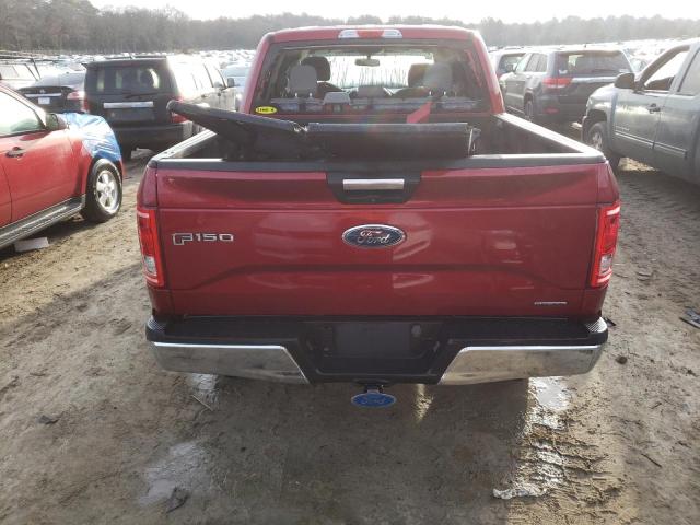 1FTEW1EFXFFB48685 - 2015 FORD F150 SUPERCREW RED photo 6