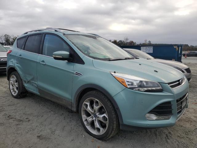 1FMCU0J9XDUC85699 - 2013 FORD ESCAPE TITANIUM TEAL photo 4