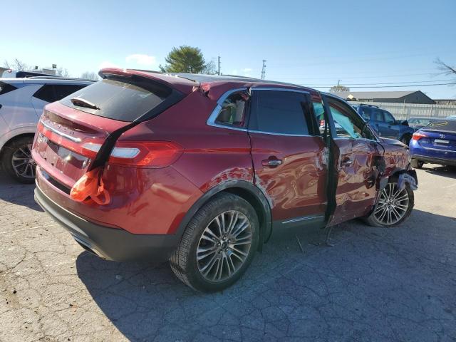 2LMTJ6LR8GBL74775 - 2016 LINCOLN MKX RESERVE 红色 照片 3