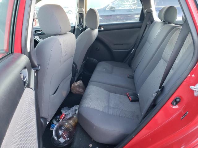 2T1KR32E48C692631 - 2008 TOYOTA COROLLA MA XR RED photo 10