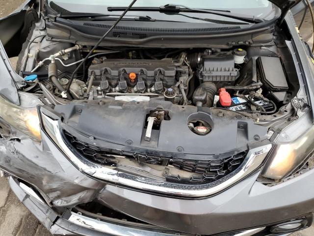 19XFB2F91DE018882 - 2013 HONDA CIVIC EXL ნაცრისფერი ფოტო 11