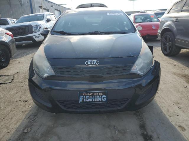 KNADM5A32C6013617 - 2012 KIA RIO LX BLACK photo 5