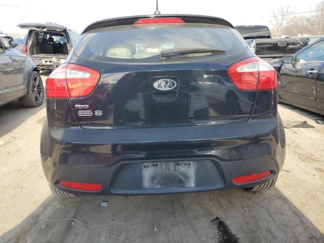 KNADM5A32C6013617 - 2012 KIA RIO LX BLACK photo 6