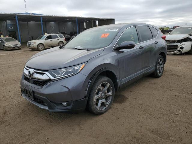 JHLRW2H52KX011077 - 2019 HONDA CR-V EX GRAY photo 1