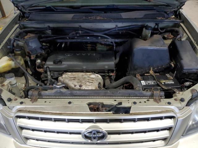 JTEGD21A810018281 - 2001 TOYOTA HIGHLANDER BEIGE photo 12