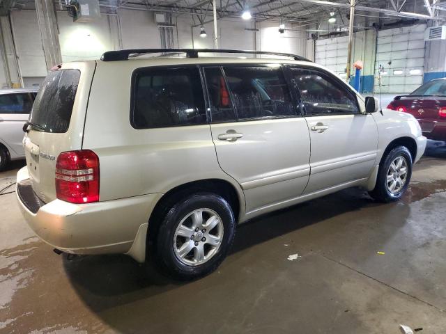 JTEGD21A810018281 - 2001 TOYOTA HIGHLANDER BEIGE photo 3