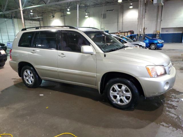 JTEGD21A810018281 - 2001 TOYOTA HIGHLANDER BEIGE photo 4