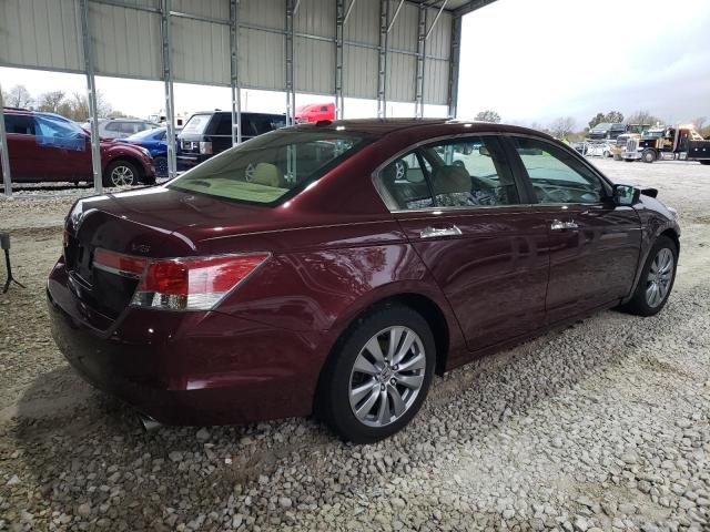 1HGCP3F87CA015215 - 2012 HONDA ACCORD EXL MAROON photo 3