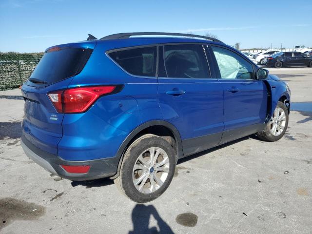 1FMCU0HD0KUA12326 - 2019 FORD ESCAPE SEL BLUE photo 3