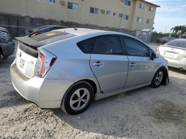 JTDKN3DU4E1816252 - 2014 TOYOTA PRIUS SILVER photo 3