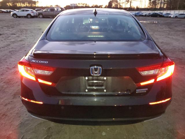 1HGCV3F95NA008197 - 2022 HONDA ACCORD TOURING HYBRID BLACK photo 6