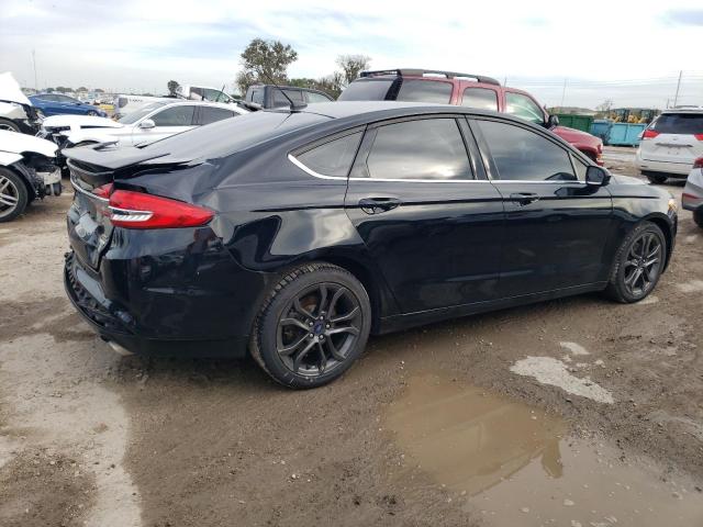 3FA6P0HDXJR200906 - 2018 FORD FUSION SE BLACK photo 3