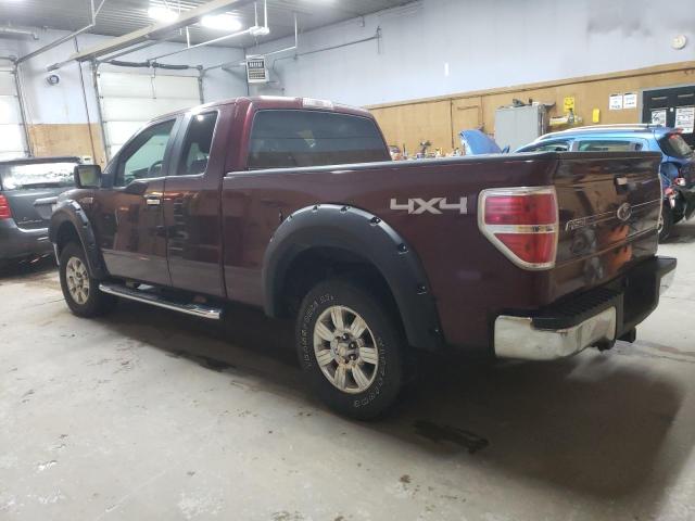 1FTPX14V99FA39850 - 2009 FORD F150 SUPER CAB BURGUNDY photo 2