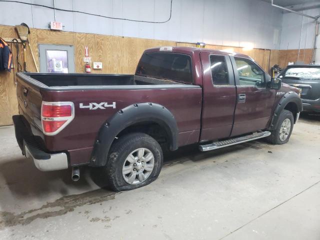 1FTPX14V99FA39850 - 2009 FORD F150 SUPER CAB BURGUNDY photo 3