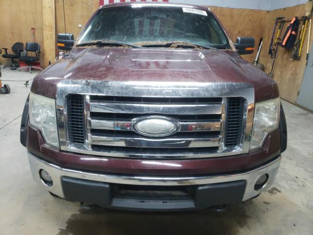 1FTPX14V99FA39850 - 2009 FORD F150 SUPER CAB BURGUNDY photo 5