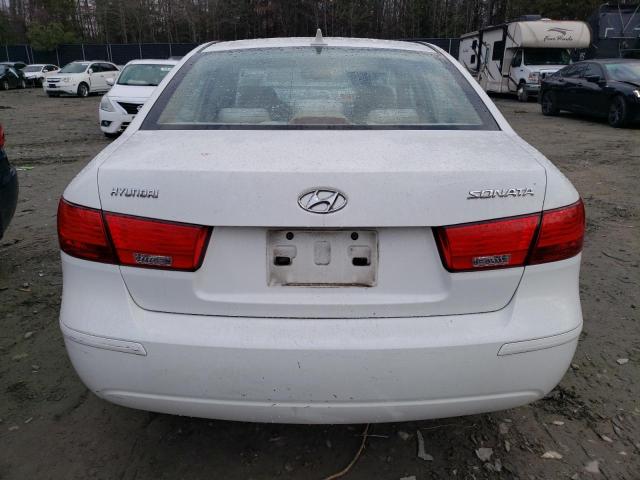 5NPET46CX9H510460 - 2009 HYUNDAI SONATA GLS WHITE photo 6