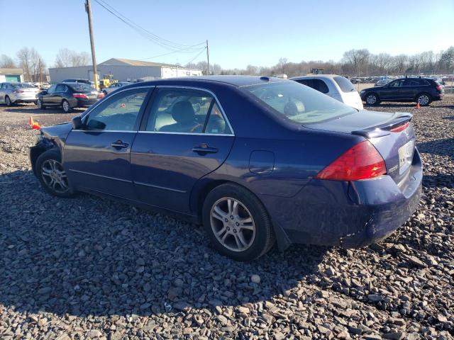 1HGCM56746A156503 - 2006 HONDA ACCORD EX BLUE photo 2