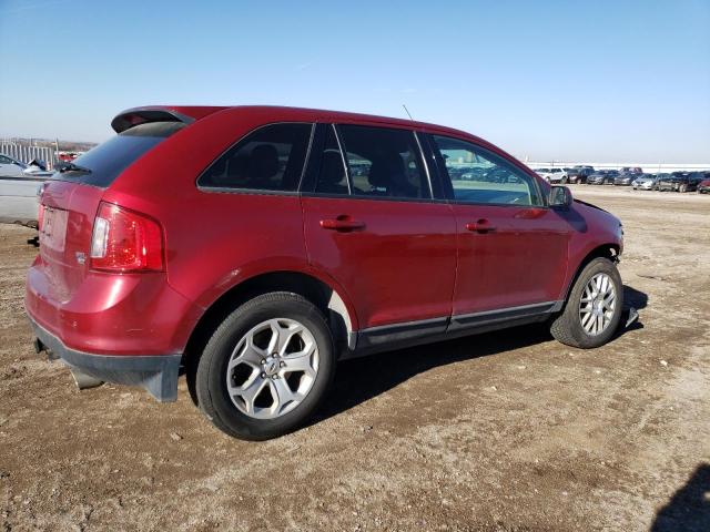 2FMDK4JC9DBC74180 - 2013 FORD EDGE SEL BURGUNDY photo 3